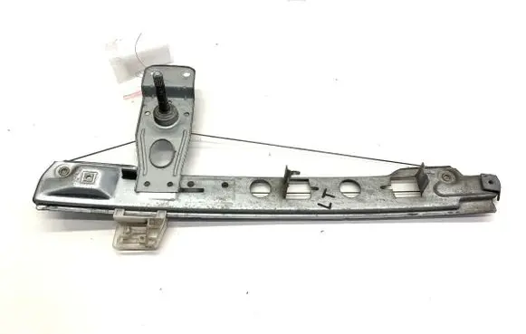 Rear door window regulator with motor