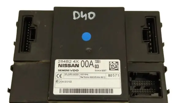Nissan Navara D40 Central body control module 284B24X00A