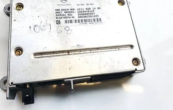 Mercedes-Benz C W203 Bluetooth control unit module a2118201485 00e00c501423