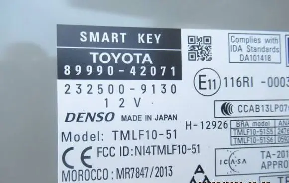 Toyota RAV 4 (XA40) Keyless (KESSY) go control unit/module 8999042071 2325009130