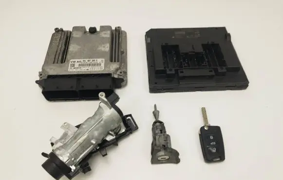 Volkswagen Tiguan Engine ECU kit and lock set 