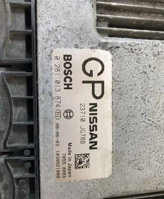 Nissan X-Trail T31 Engine control unit/module 23710JG78B 0281013874