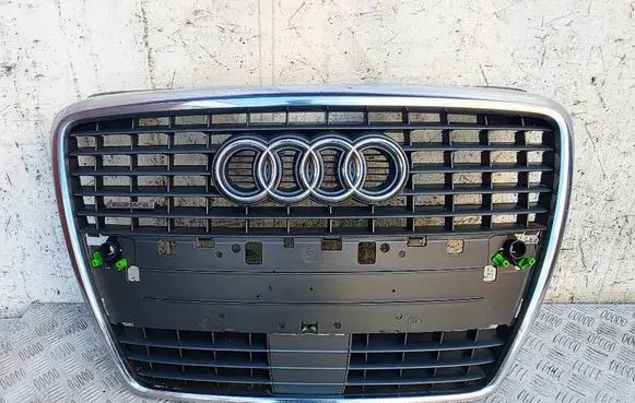 Audi A8 S8 D3 4E Front bumper upper radiator grill 4E0853653AD 4E0853651AF