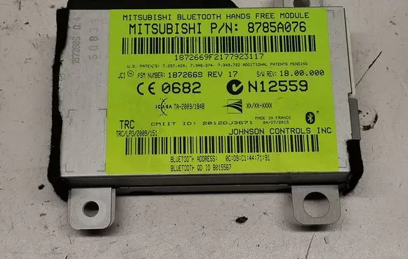 Mitsubishi Outlander Bluetooth control unit module 8785A076