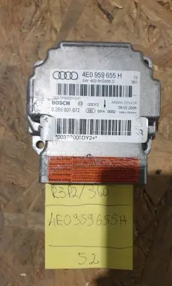 Audi A8 S8 D3 4E Airbag control unit/module 4E0959655H 4E0910655D
