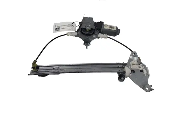 Rear door window regulator with motor