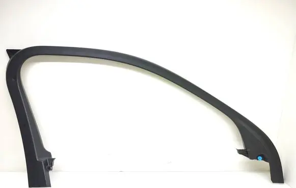 Front door glass trim molding
