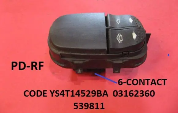 Ford Focus Electric window control switch YS4T14529BA 03162360