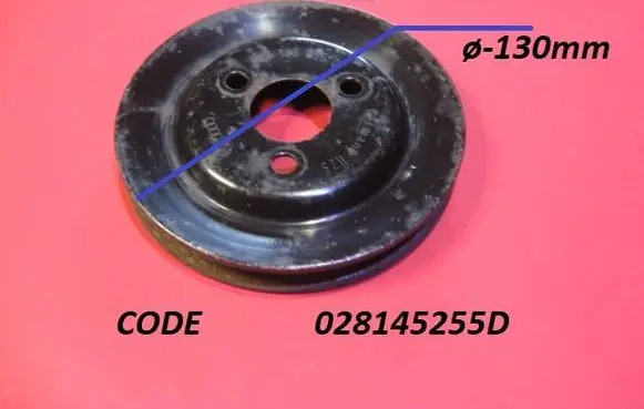 Audi A6 S6 C4 4A Power steering pump pulley 028145255D