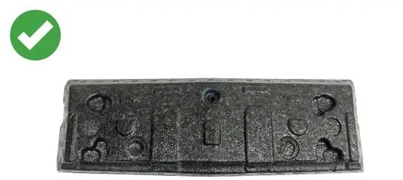 Mercedes-Benz E W211 Front bumper foam support bar A2118851037