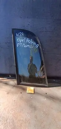 Opel Astra G Rear door window glass 1212123