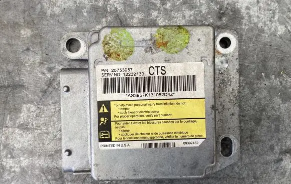 Cadillac CTS Airbag control unit/module 25753957 12232130 AS9557K31052DDZ