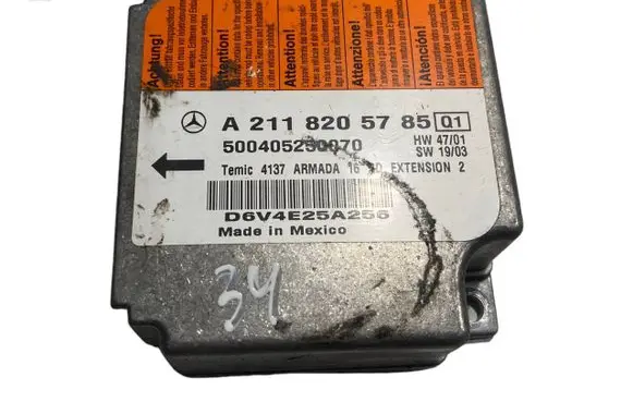 Mercedes-Benz E W211 Airbag control unit/module A2118205785