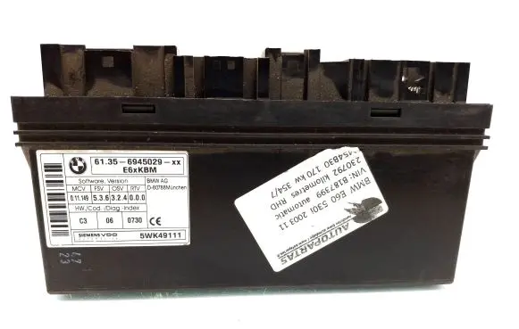 BMW 5 E60 E61 Comfort/convenience module 6945029 5WK49111