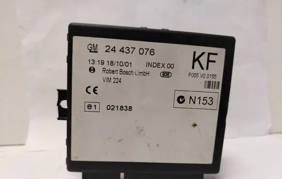 Opel Zafira A Comfort/convenience module 24437076 021838