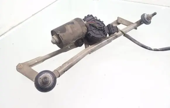 Front wiper linkage and motor