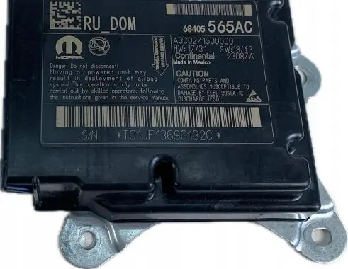Chrysler Pacifica Airbag control unit/module 68405565AC