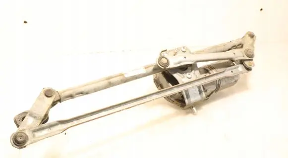 Front wiper linkage and motor