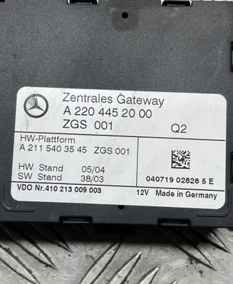 Mercedes-Benz CL C215 Gateway control module A2204452000 A2115403545 410213009003