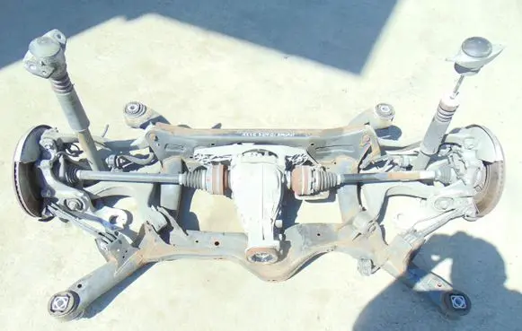Audi A7 S7 4G Rear axle beam with reductor 4G0505235N