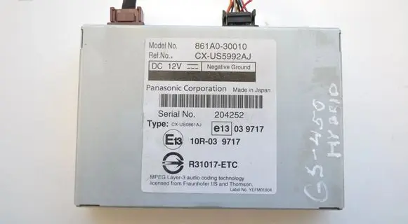 Lexus GS 300 350 430 450H Other devices 861A030010