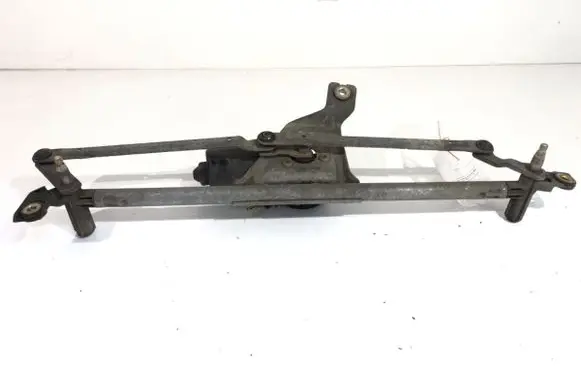 Front wiper linkage and motor