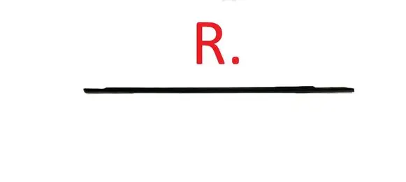 Audi Q2 - Front door glass trim molding 81A837478 37457
