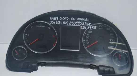 Audi A4 S4 B7 8E 8H Speedometer (instrument cluster) 8E0920932K