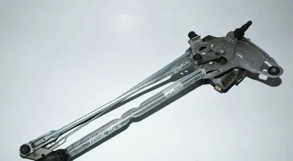 Front wiper linkage and motor