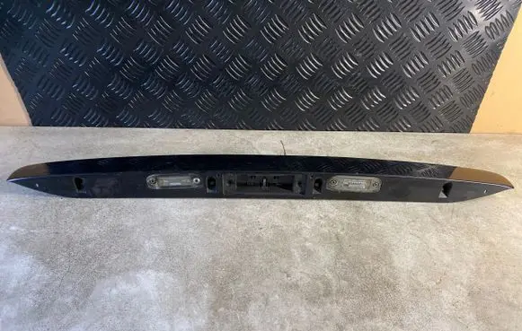 Trunk door license plate light bar