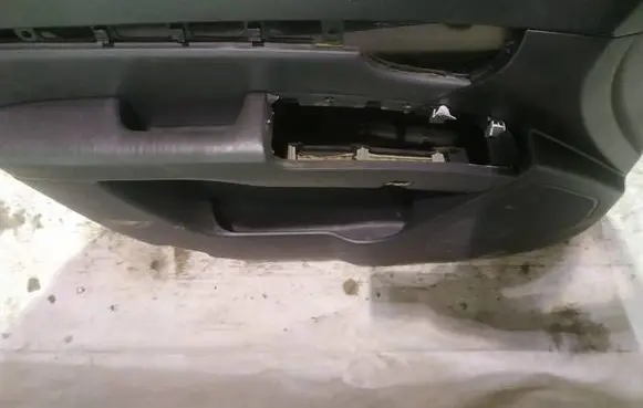 Front door card panel trim