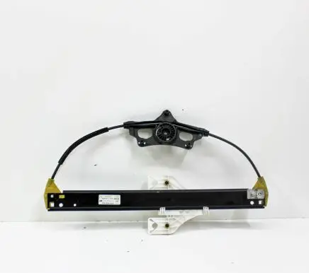 Rear door window regulator with motor
