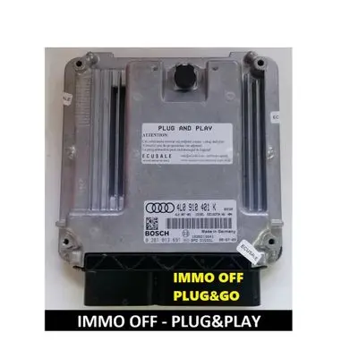 Audi Q7 4L Engine control unit/module 0281013691 4L0910401K 4L0019400