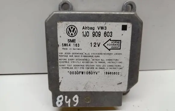 Seat Ibiza II (6k) Airbag control unit/module 1J0909603 18980802 5WK4163