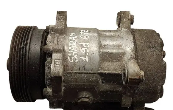 Volkswagen Sharan Air conditioning (A/C) compressor (pump) 7M3820803A YM2H19D629BB