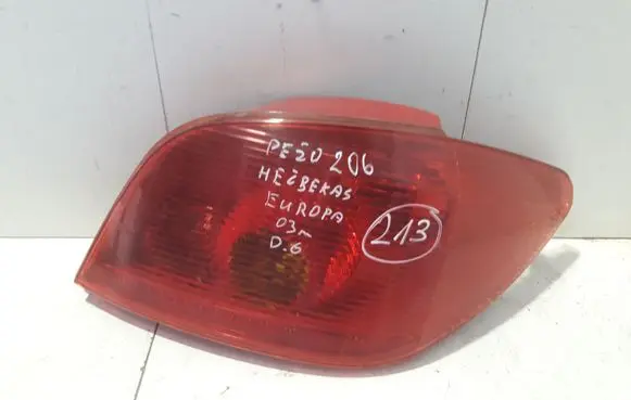 Peugeot 206 Rear/tail lights