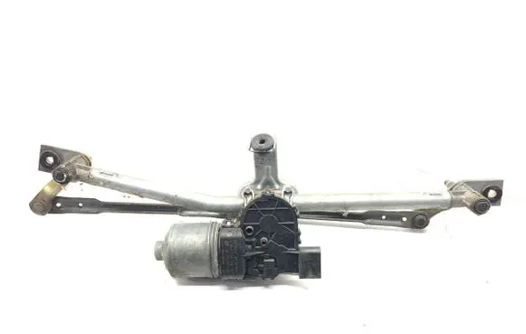 Front wiper linkage and motor