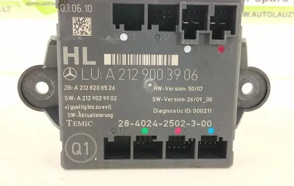 Mercedes-Benz GLK (X204) Door control unit/module 2129003906 2129001227
