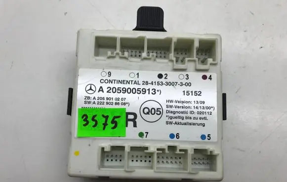 Mercedes-Benz C W205 Door control unit/module A2059005913 A2229028608 A2059010207