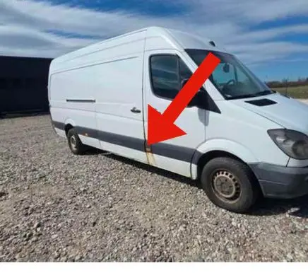Mercedes-Benz Sprinter W906 (B) Pillar trim (exterior) A9066901282 ZGS003 12533998