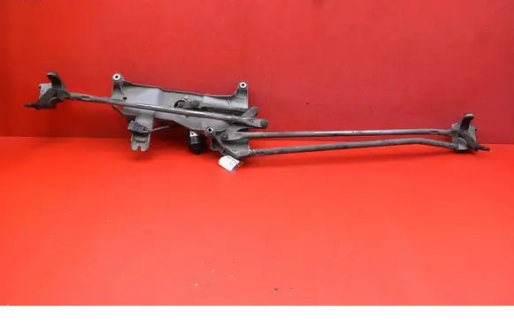 Front wiper linkage and motor