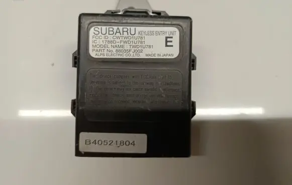 Subaru XV I Door central lock control unit/module 88035FJ002