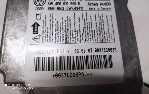 Audi A6 S6 C6 4F Airbag control unit/module 4F0959655B
