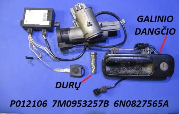 Ford Galaxy Ignition lock P012106 7M0953257B