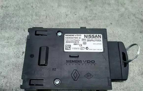 Renault Koleos I Ignition key card reader 285F6JY00A