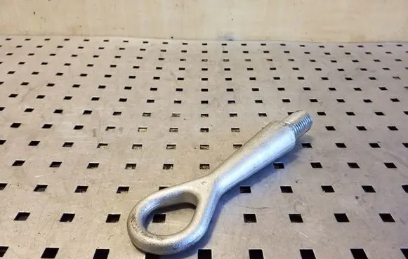 Towing hook eye