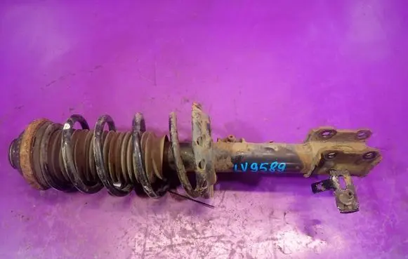 Front shock absorber with coil spring