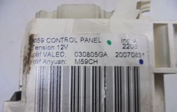 Citroen Berlingo Air conditioning/heating control unit 030805GA