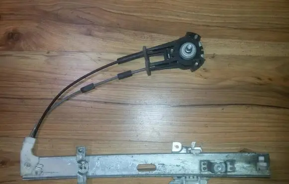 Sliding door window regulator with motor