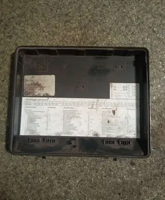 Fuse box cover